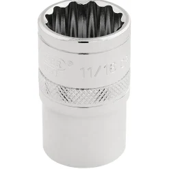 Draper Expert HI-TORQ® 12 Point Socket, 1/2" Sq. Dr., 11/16"