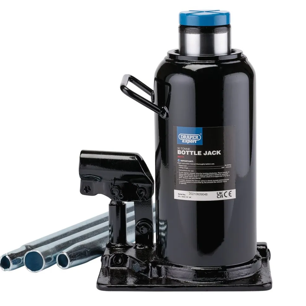 Draper Expert Hydraulic Bottle Jack, 30 Tonne