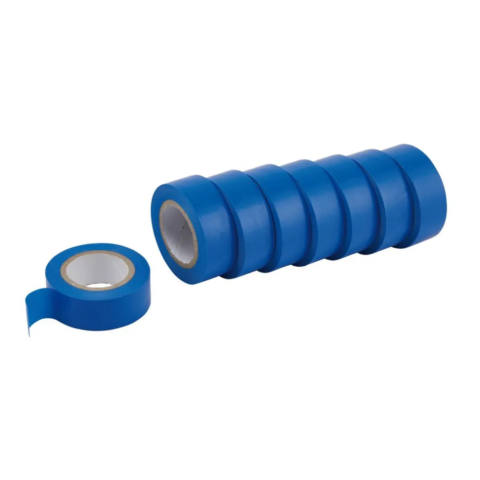 Draper Expert Insulation Tape to BSEN60454/Type2, 10m x 19mm, Blue (Pack of 8)