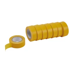 Draper Expert Insulation Tape to BSEN60454/Type2, 10m x 19mm, Yellow (Pack of 8)