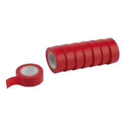 Draper Expert Insulation Tape to BSEN60454/Type2, 10m x 19mm, Red (Pack of 8)