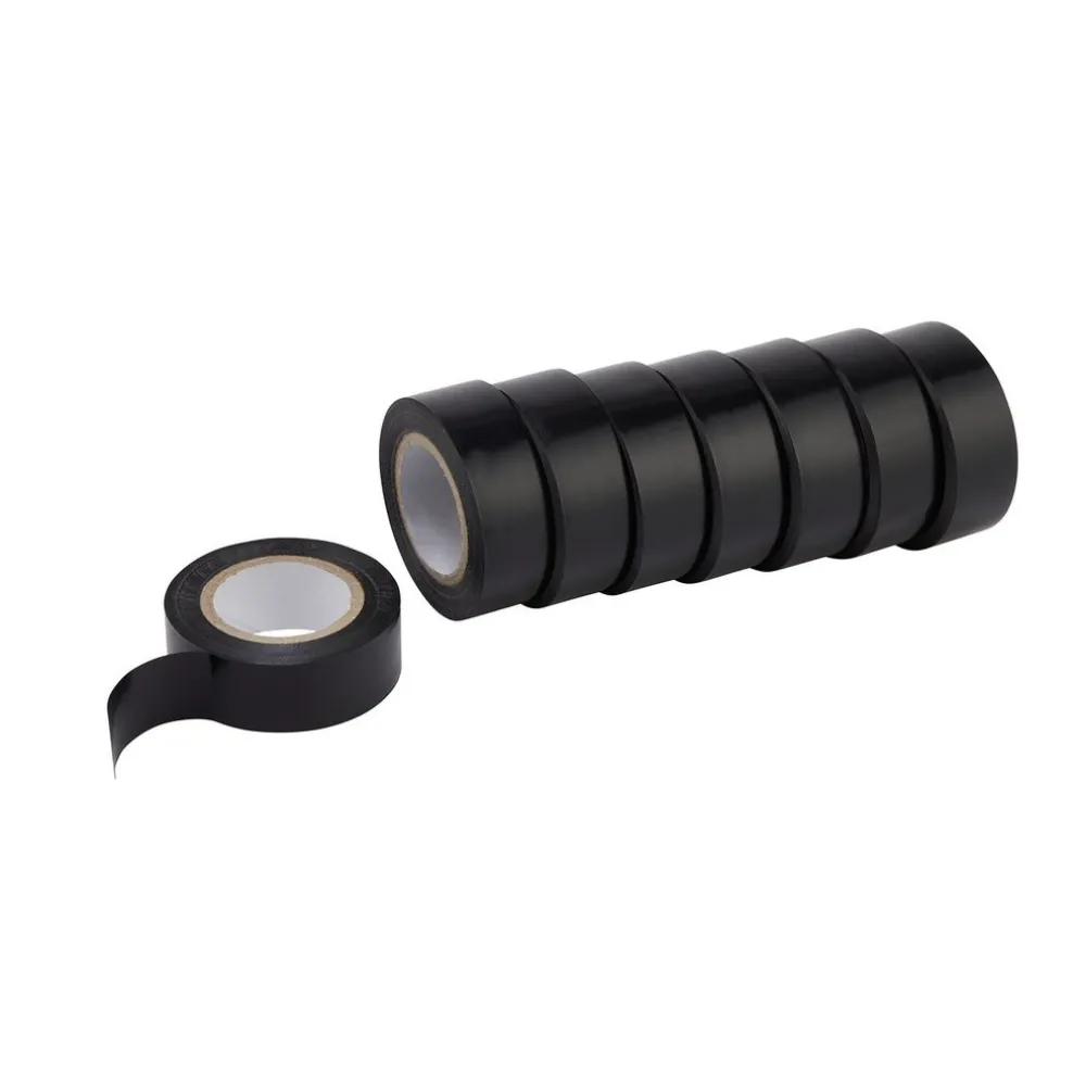 Draper Expert Insulation Tape, 10m x 19mm, Black (Pack of 8)