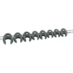 Draper Expert Metric Crow Foot Spanner Set on a Metal Rail, 3/8" Sq. Dr. (8 Piece)