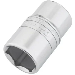 Draper Expert Metric Deep Socket, 1/2" Sq. Dr., Micro Satin Chrome, 36mm