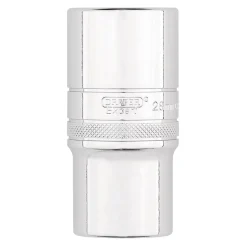 Draper Expert Metric Deep Socket, 1/2" Sq. Dr., Polished Chrome, 28mm