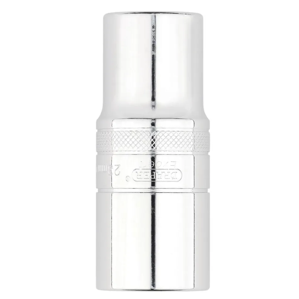 Draper Expert Metric Deep Socket, 1/2" Sq. Dr., Polished Chrome, 23mm