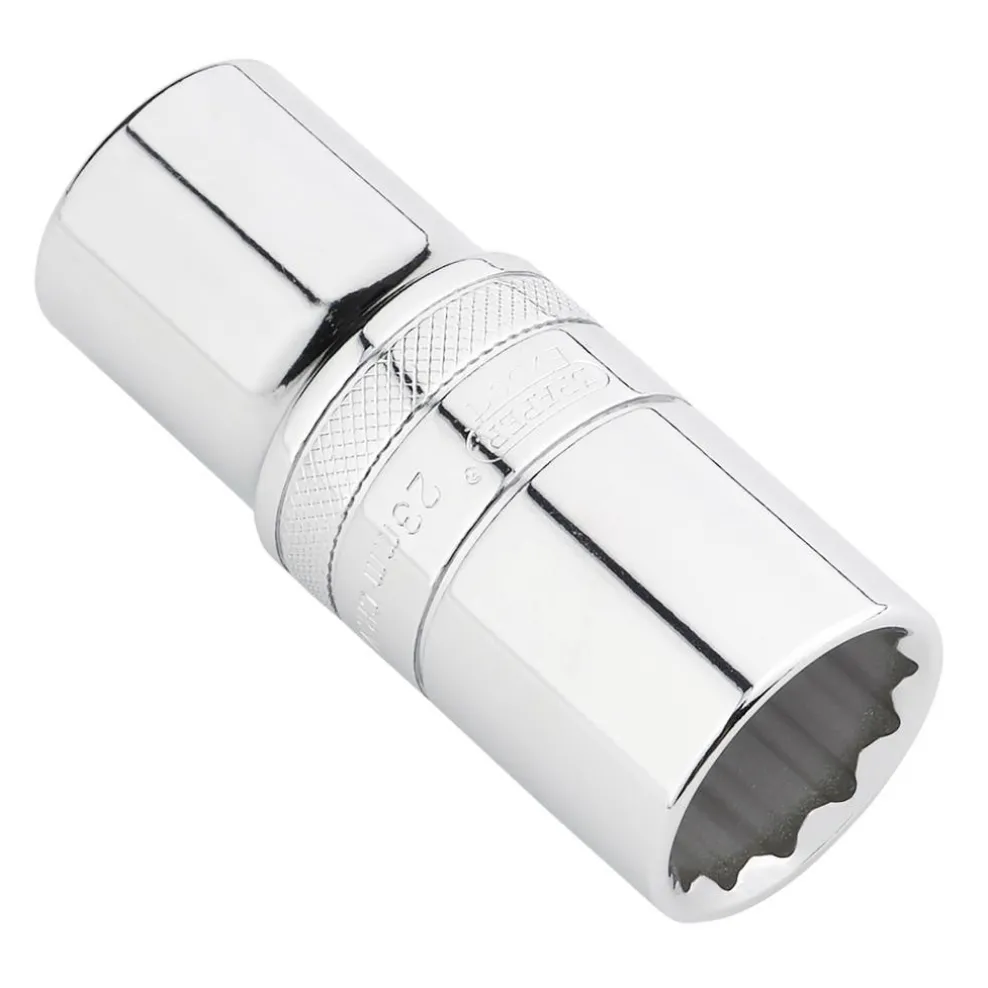 Draper Expert Metric Deep Socket, 1/2" Sq. Dr., Polished Chrome, 23mm