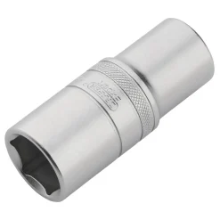 Draper Expert Metric Deep Socket, 1/2" Sq. Dr., Micro Satin Chrome, 23mm