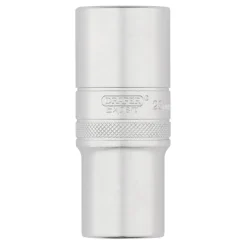 Draper Expert Metric Deep Socket, 1/2" Sq. Dr., Micro Satin Chrome, 23mm