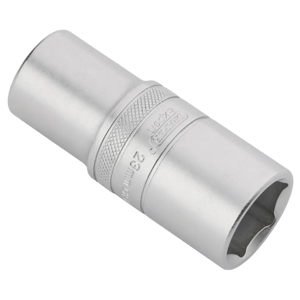 Draper Expert Metric Deep Socket, 1/2" Sq. Dr., Micro Satin Chrome, 23mm