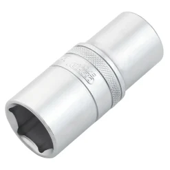 Draper Expert Metric Deep Socket, 1/2" Sq. Dr., Micro Satin Chrome, 25mm