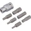 Draper Expert Metric Hexagon Bit Set, 1/2" Sq. Dr. (7 Piece)