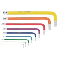Draper Expert Metric Hex. and Ball End Key Set, Colour Coded (9 Piece)