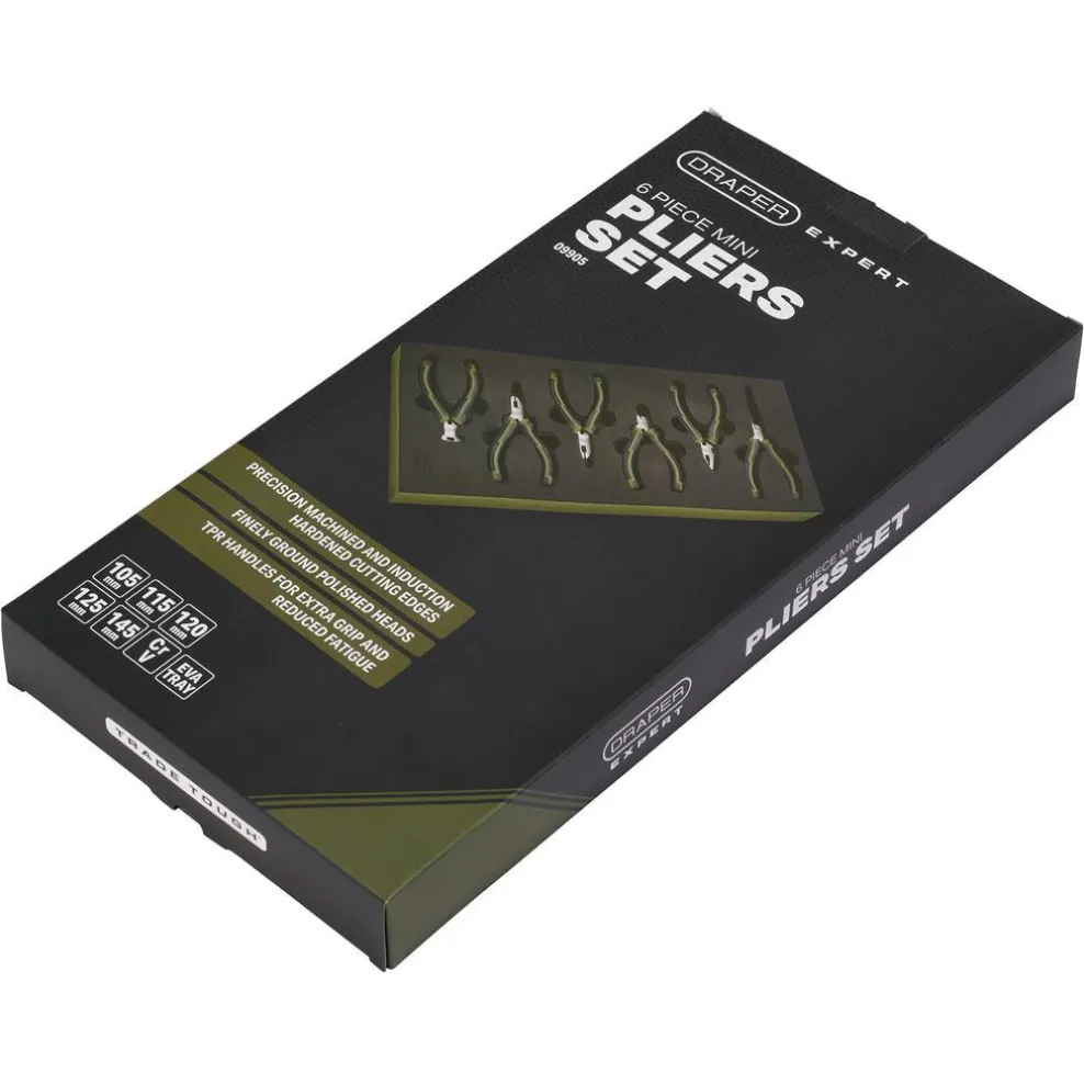 Draper Expert Mini Pliers Set in EVA Foam Tray (6 Piece)