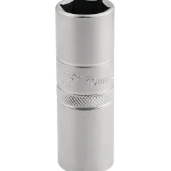 Draper Expert 10mm Thread 6 Point Satin Chrome Spark Plug Socket, 1/2" Sq. Dr., 16mm
