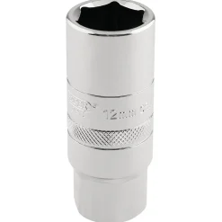 Draper Expert 12mm Thread 6 Point Spark Plug Socket, 1/2" Sq. Dr., 18mm