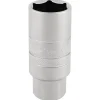 Draper Expert 14mm Thread 6 Point Satin Chrome Spark Plug Socket, 3/8" Sq. Dr., 21mm