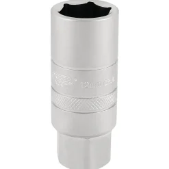 Draper Expert 12mm Thread 6 Point Satin Chrome Spark Plug Socket, 3/8" Sq. Dr., 18mm