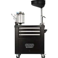 Draper Expert Mobile Oil Service Station & Chamber and Oil Drain Pan