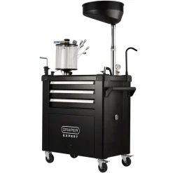 Draper Expert Mobile Oil Service Station & Chamber and Oil Drain Pan