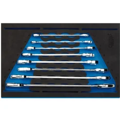 Draper Expert Open Ended Spanner Set in 1/4" Drawer EVA Insert Tray (8 Piece)
