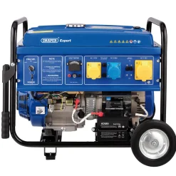 Draper Expert Petrol Generator with Wheels, 5000W