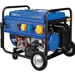 Draper Expert Petrol Generator with Wheels, 5000W