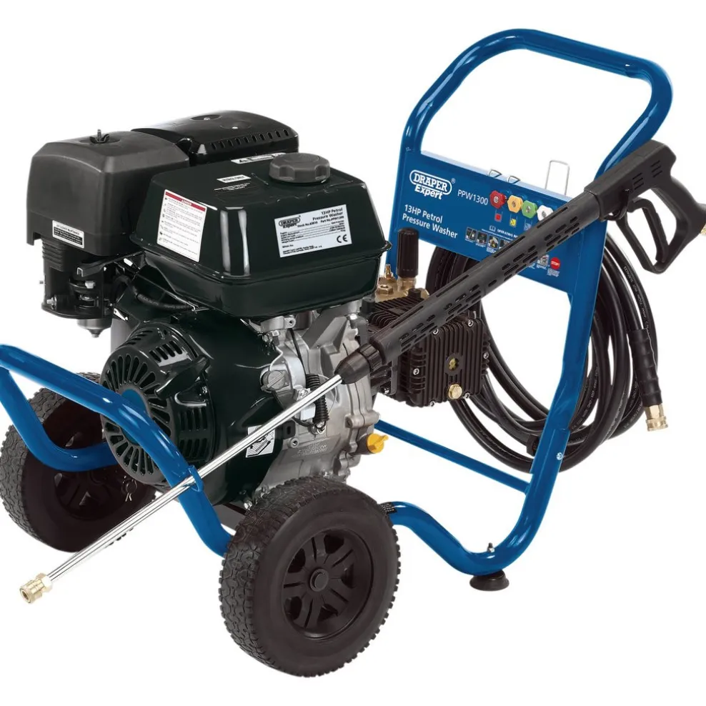 Draper Expert Petrol Pressure Washer, 13Hp
