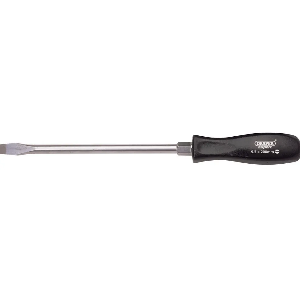 Draper Expert Plain Slot Mechanics Screwdriver, 9.5 x 200mm