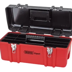 Draper Expert Plastic Tool Box with Tote Tray, 580mm