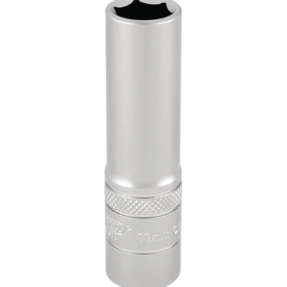 Draper Expert 6 Point Deep Socket, 3/8" Sq. Dr., 11mm