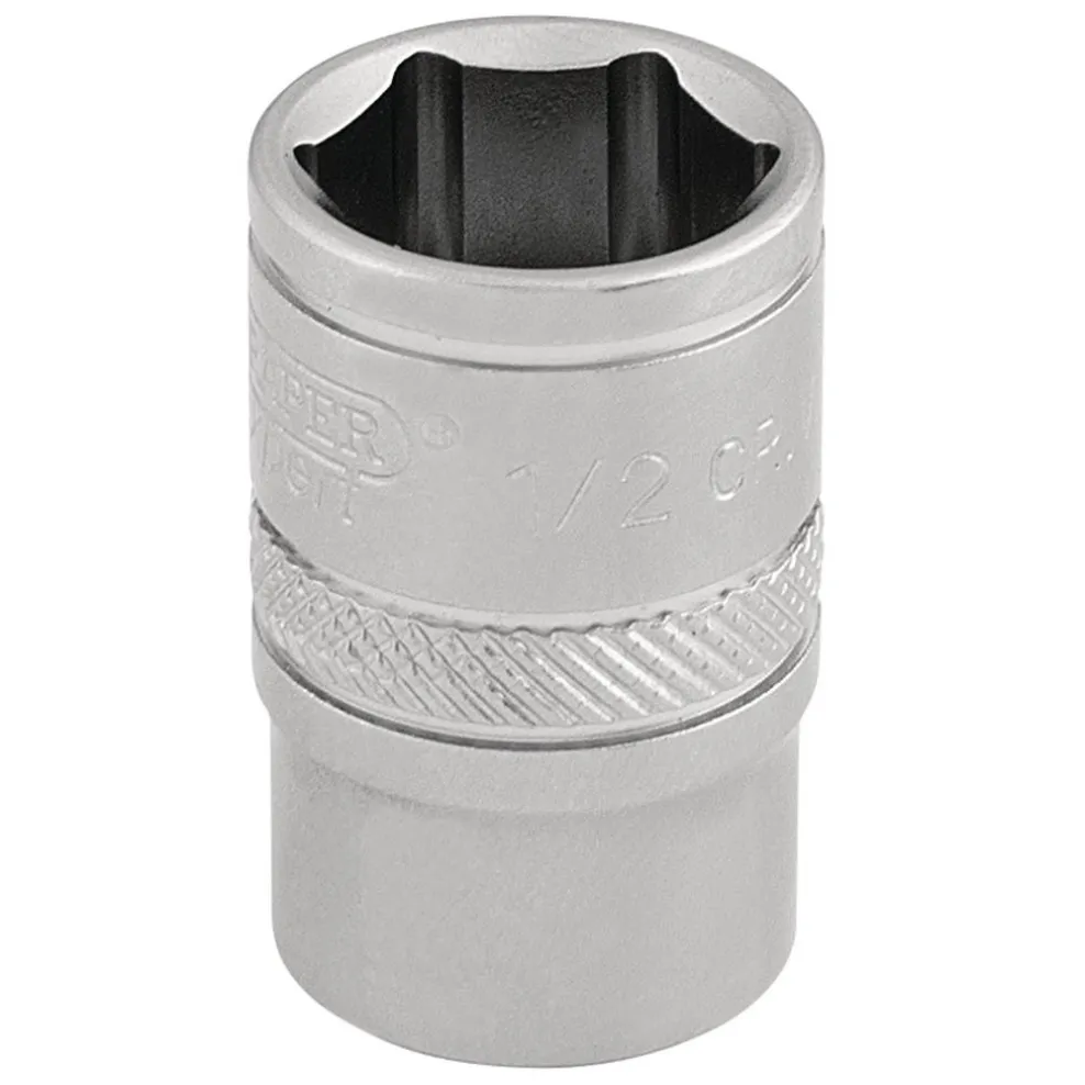 Draper Expert 6 Point Imperial Socket, 3/8" Sq. Dr., 1/2"