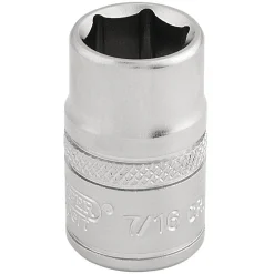 Draper Expert 6 Point Imperial Socket, 3/8" Sq. Dr., 7/16"