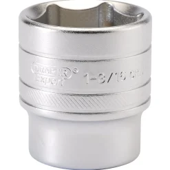 Draper Expert 6 Point Imperial Socket, 1/2" Sq. Dr., 1 3/16"