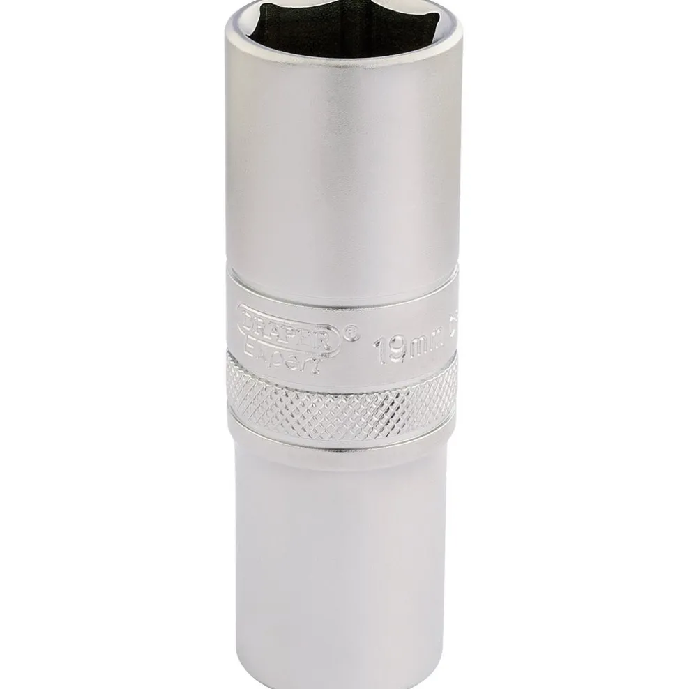 Draper Expert 6 Point Metric Deep Socket, 1/2" Sq. Dr., 19mm