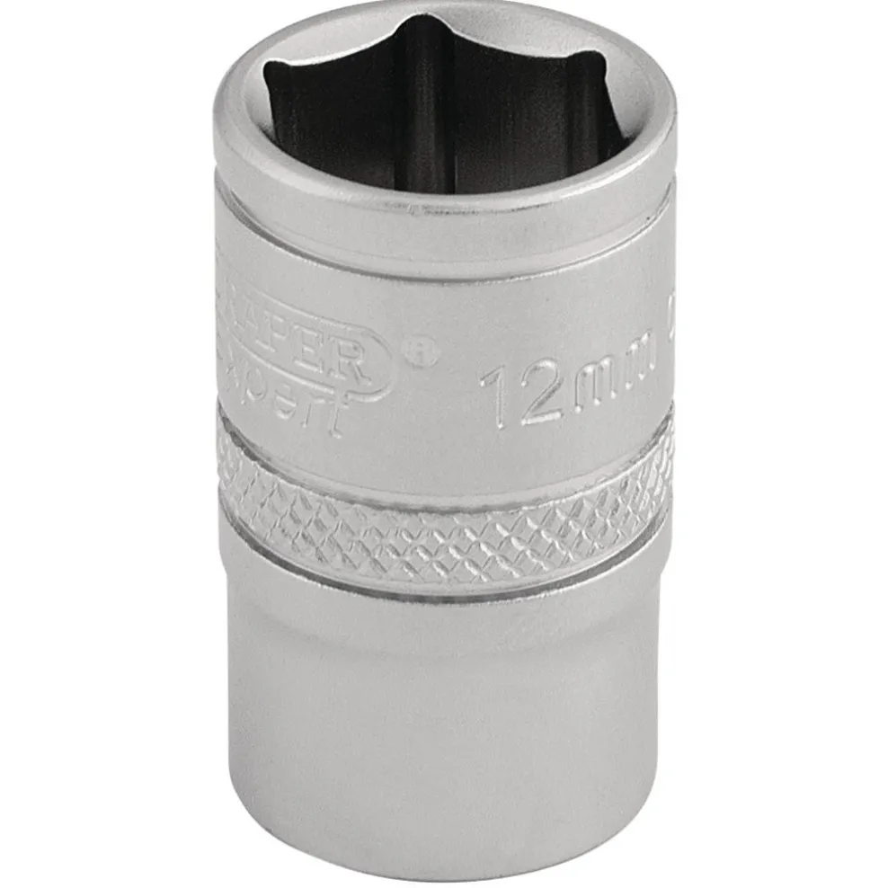 Draper Expert 6 Point Metric Socket, 3/8" Sq. Dr., 12mm