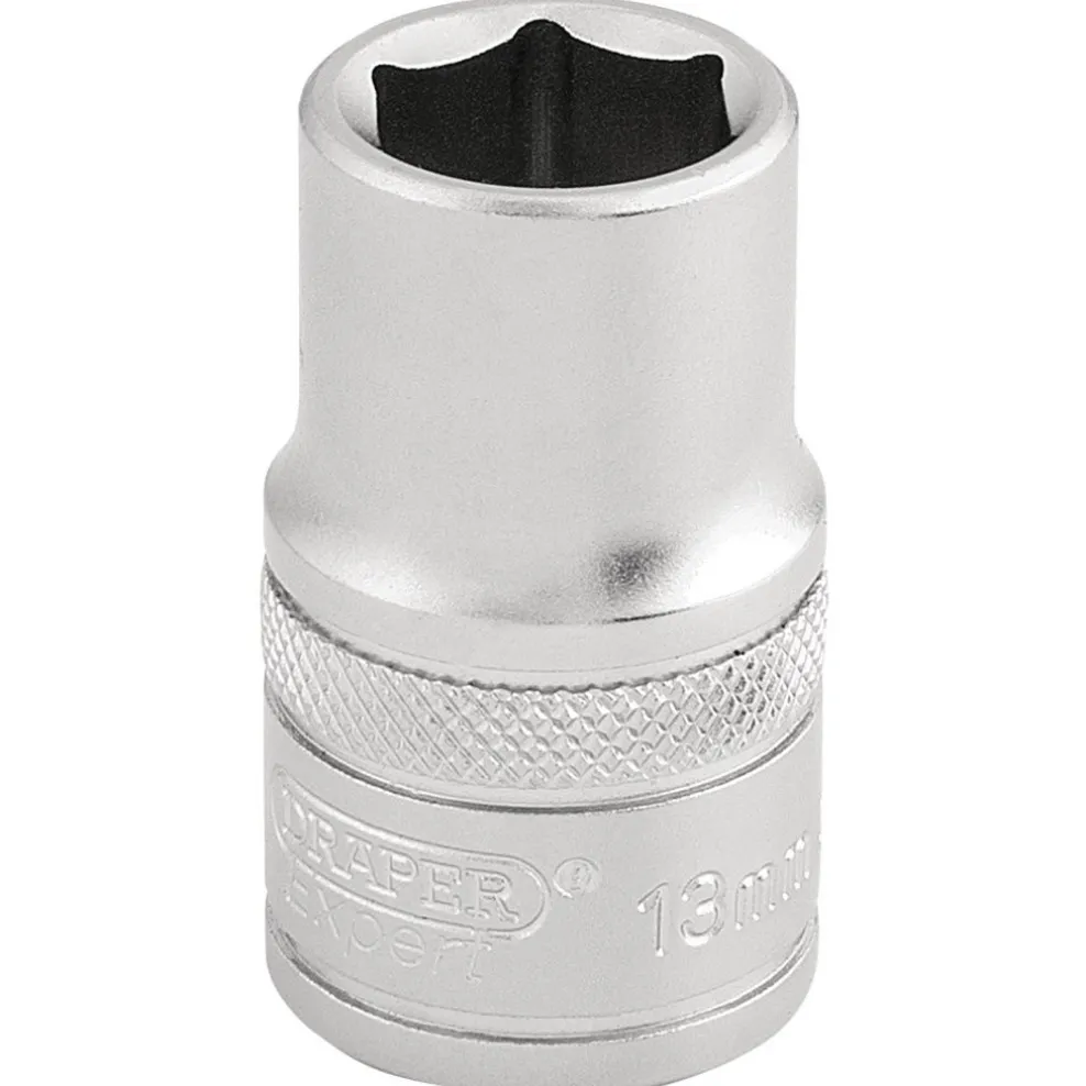 Draper Expert 6 Point Metric Socket, 1/2" Sq. Dr., 13mm