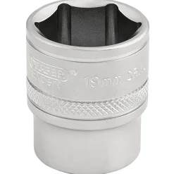 Draper Expert 6 Point Metric Socket, 3/8" Sq. Dr., 19mm