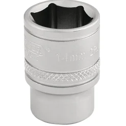 Draper Expert 6 Point Metric Socket, 3/8" Sq. Dr., 14mm