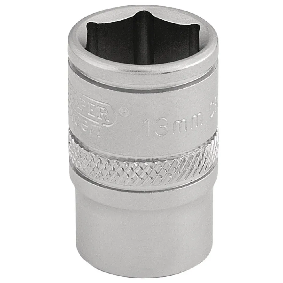 Draper Expert 6 Point Metric Socket, 3/8" Sq. Dr., 13mm