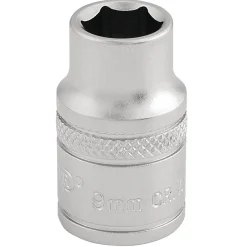 Draper Expert 6 Point Metric Socket, 3/8" Sq. Dr., 9mm