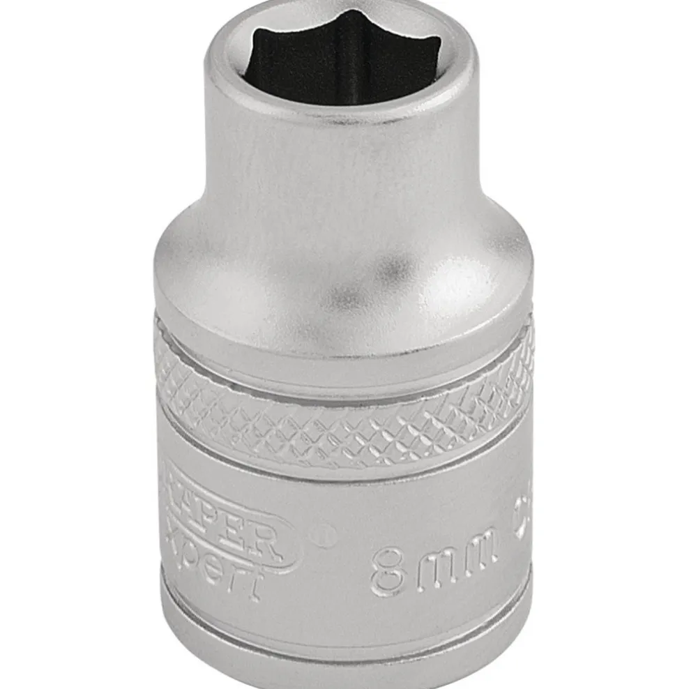 Draper Expert 6 Point Metric Socket, 3/8" Sq. Dr., 8mm