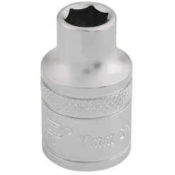 Draper Expert 6 Point Metric Socket, 3/8" Sq. Dr., 7mm