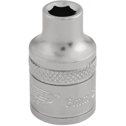 Draper Expert 6 Point Metric Socket, 3/8" Sq. Dr., 6mm