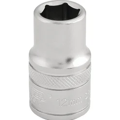 Draper Expert 6 Point Metric Socket, 1/2" Sq. Dr., 12mm
