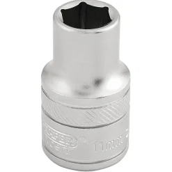 Draper Expert 6 Point Metric Socket, 1/2" Sq. Dr., 11mm