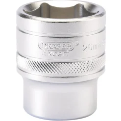 Draper Expert 6 Point Metric Socket, 1/2" Sq. Dr., 26mm