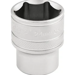 Draper Expert 6 Point Metric Socket, 1/2" Sq. Dr., 24mm