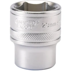 Draper Expert 6 Point Metric Socket, 1/2" Sq. Dr., 23mm