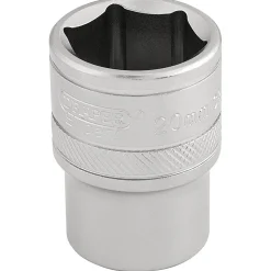 Draper Expert 6 Point Metric Socket, 1/2" Sq. Dr., 20mm